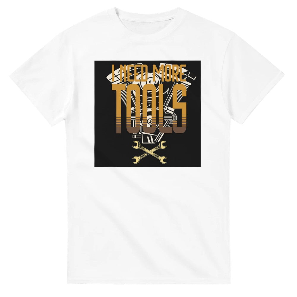 Mechanic’s cotton T-shirt Gift for mechanic I need more tools. - White / S - T-shirt