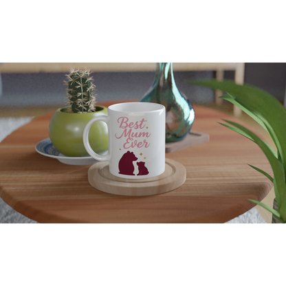 Best Mum Ever Mug – Mother’s Day Gift for Mum – 250ml White Ceramic Mama Bear Mug UK