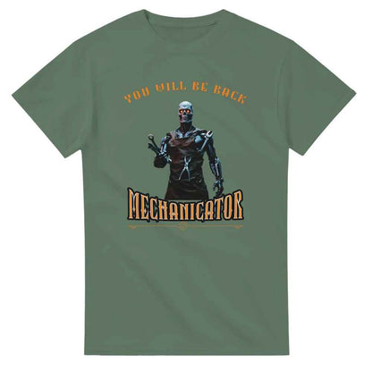 Funny Mechanic Terminator  cotton T-shirt Gift for dad, partner, grandad