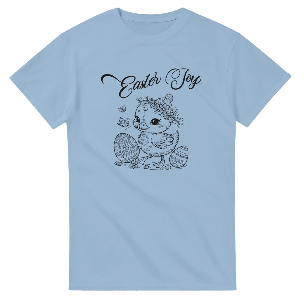 Easter Joy T-Shirt - Cute Duckling & Eggs Design - Perfect for Spring Celebrations - Light Blue / S - T-shirt