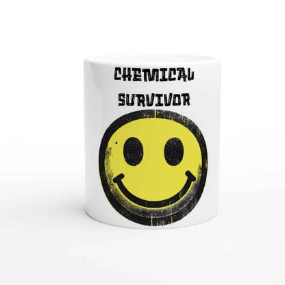 Smiley Face Raver Mug Chemical surviver – 250ml Ceramic Cup for Dance Lovers