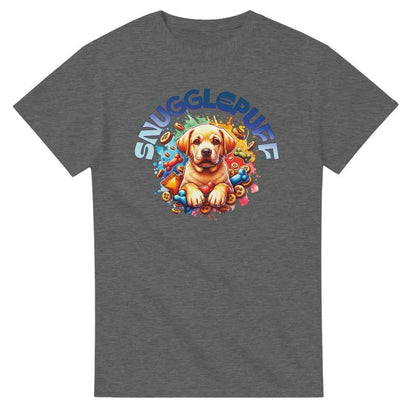 Cute Golden Retriever puppy Snugglepuff colourful T-shirt.