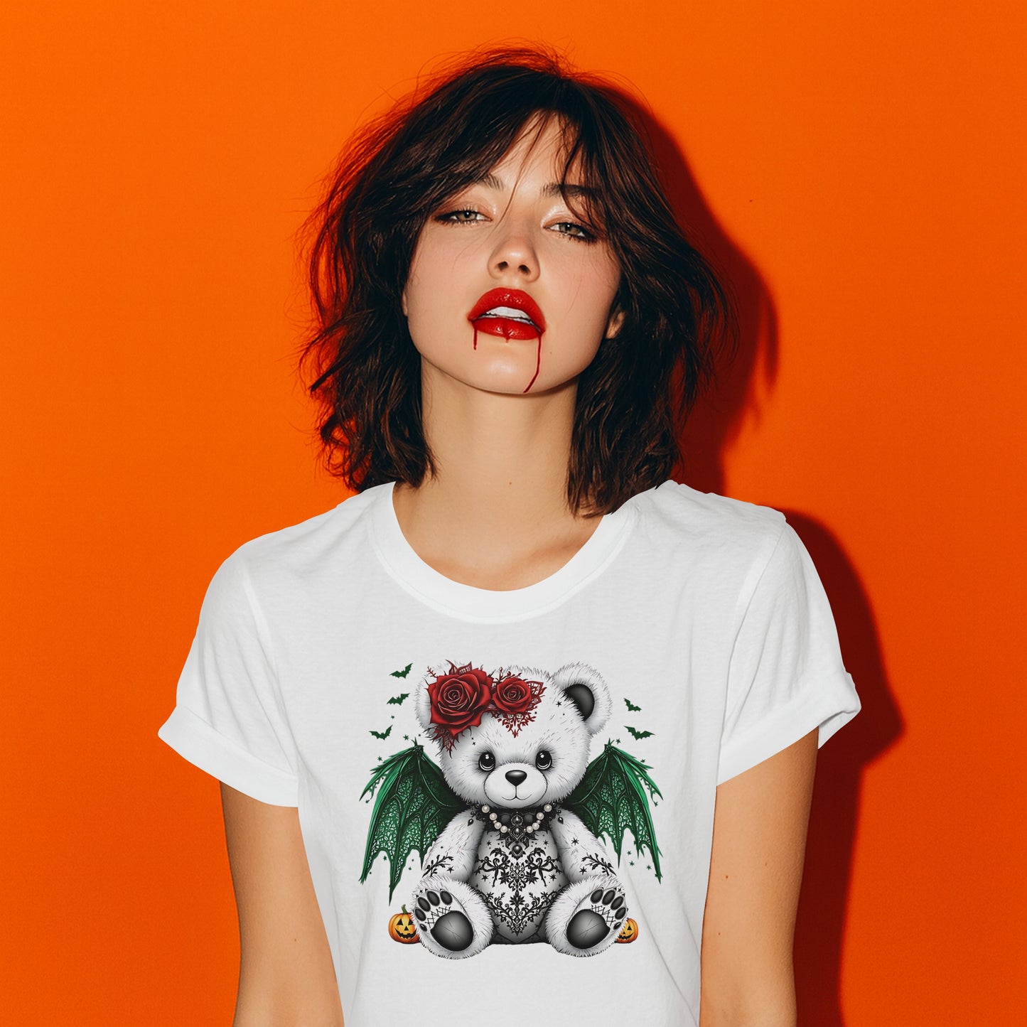 Spooky Cuteness Collection – Gothic Teddy Bears for Halloween! - T-shirt / Teddy 2 - T-shirt