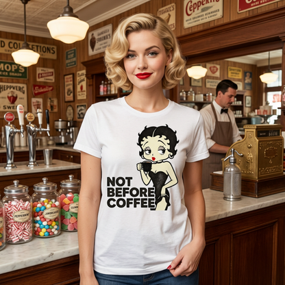Betty Boop Iconic T‑Shirt – Retro Cartoon Graphic Tee – Heavyweight Cotton Classic Fit Shirt UK - J & I Vision