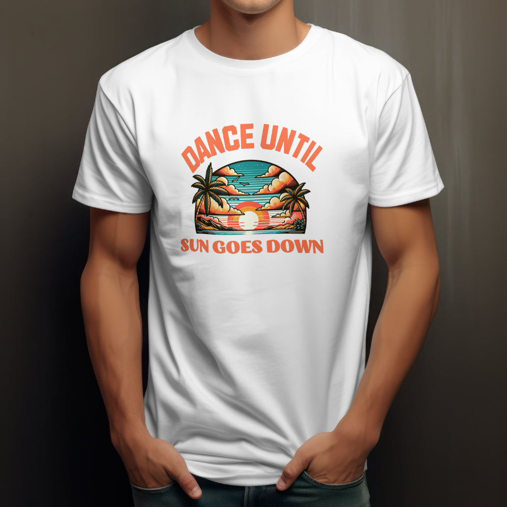 Dance until sun goes up Unisex Cotton T-Shirt – for ravers - Dance until sun goes up Sunrise / S - T-shirt