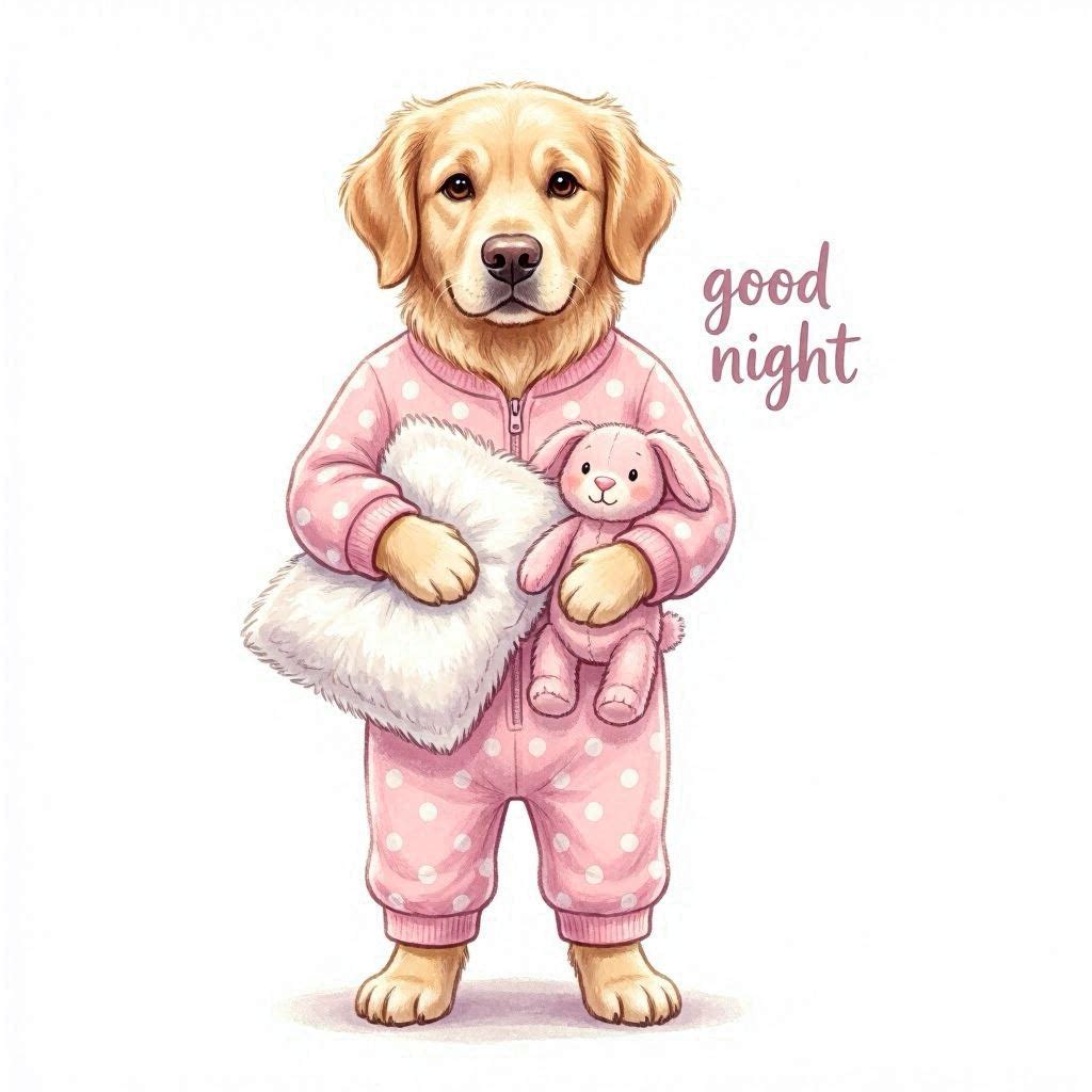 Puppy Girl Good Night Ceramic Mug – Cute Gift for Dog Lovers Different puppies Customized