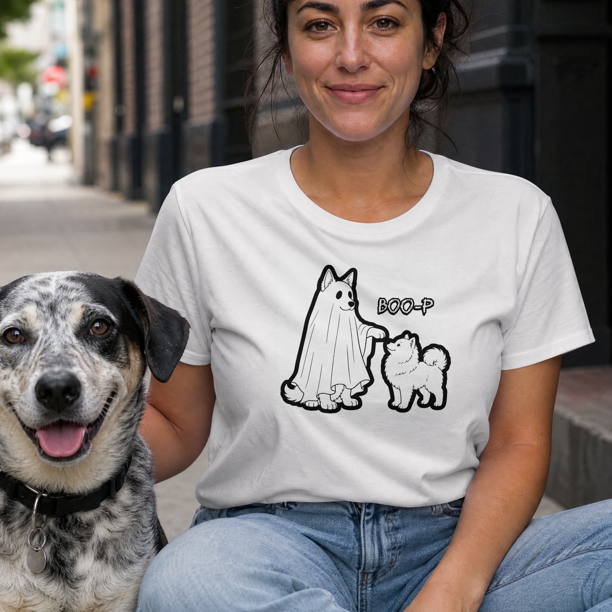 Funny Ghost Dog Shirt, Boo-P Halloween Dog Lover Tee, Spooky Ghost Shirt, Cute Dog Graphic, Fall Halloween Pet Lover Gift