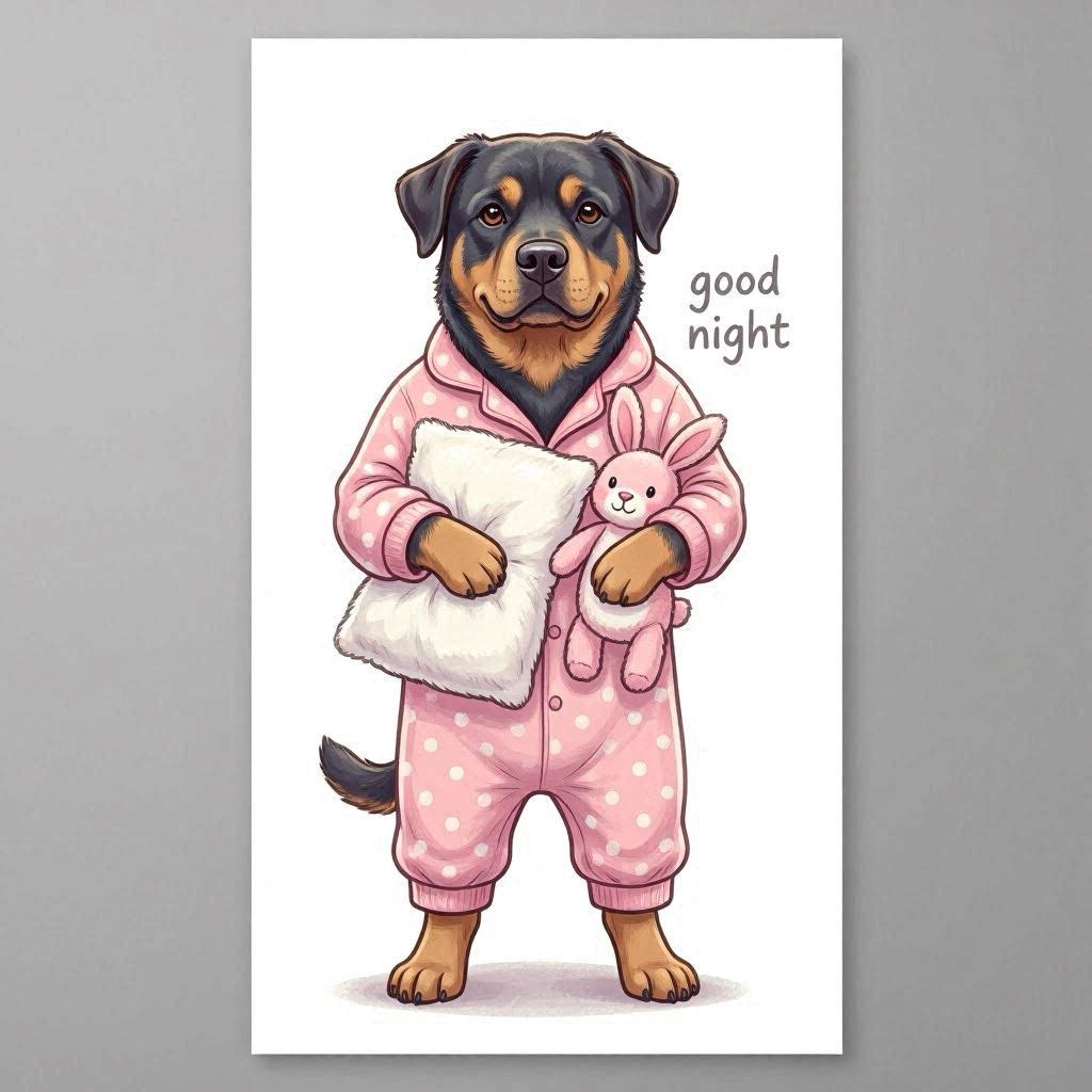 Puppy Girl Good Night Ceramic Mug – Cute Gift for Dog Lovers Different puppies Customized