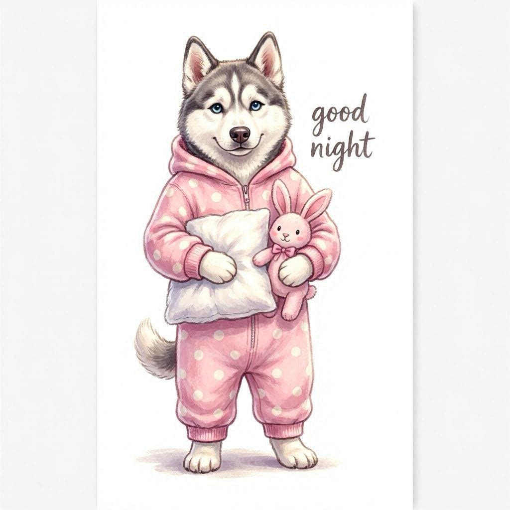 Puppy Girl Good Night Ceramic Mug – Cute Gift for Dog Lovers Different puppies Customized