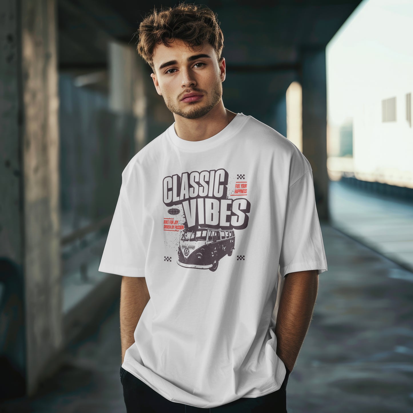 Classic vibes unisex t-shirt. Different designs - White / S / Van
