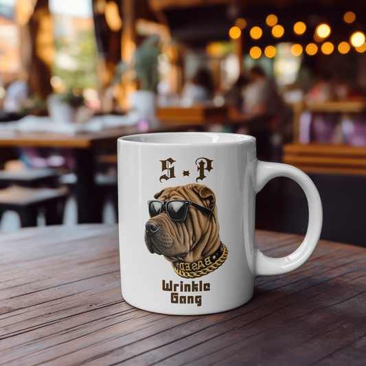 S.P Wrinkle Gang Personalised Shar Pei Streetwear Mug