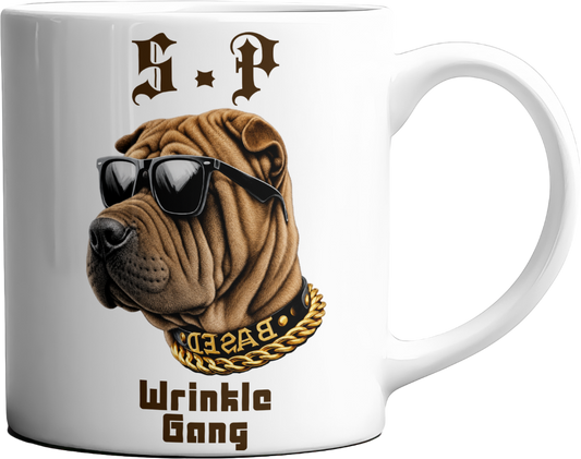 S.P Wrinkle Gang Personalised Shar Pei Streetwear Mug