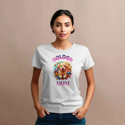 T- shirt for Golden Retriever mum. Great gift for mother's day