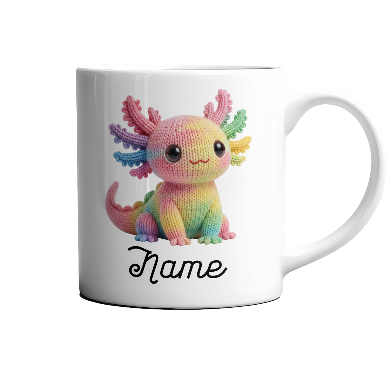 Personalised Axolotl Mug – Custom Name Cute Animal Gift | 250ml Ceramic Mug