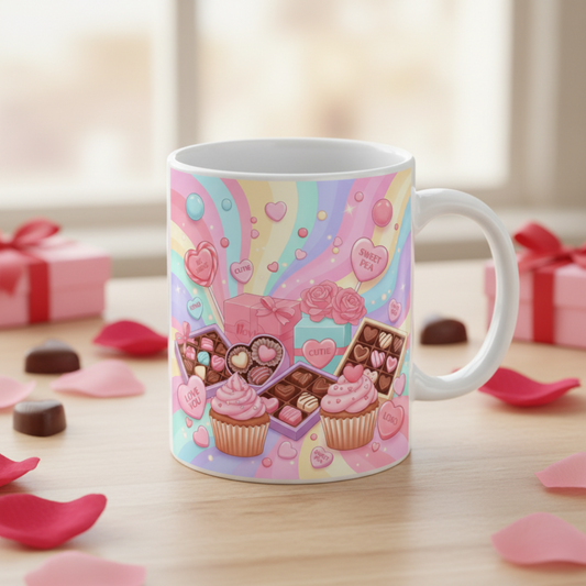 Sip Happens ☕✨ – Ceramic Love Mugs & Washable Coasters for Everyday Romance 11 - Mug