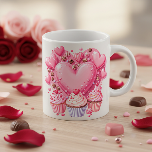 Sip Happens ☕✨ – Ceramic Love Mugs & Washable Coasters for Everyday Romance 12 - Mug