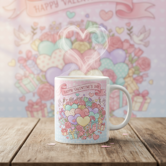 Sip Happens ☕✨ – Ceramic Love Mugs & Washable Coasters for Everyday Romance 7 - Mug
