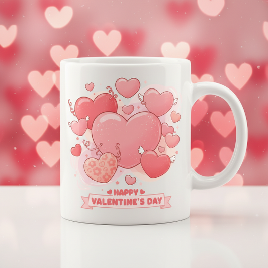 Sip Happens ☕✨ – Ceramic Love Mugs & Washable Coasters for Everyday Romance 8 - Mug