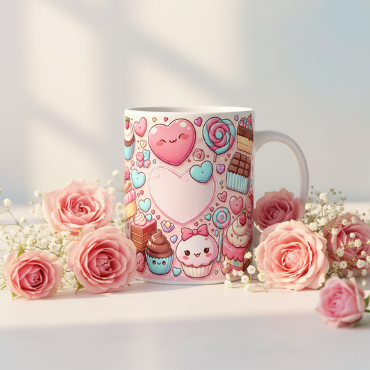 Sip Happens ☕✨ – Ceramic Love Mugs & Washable Coasters for Everyday Romance 10 - Mug