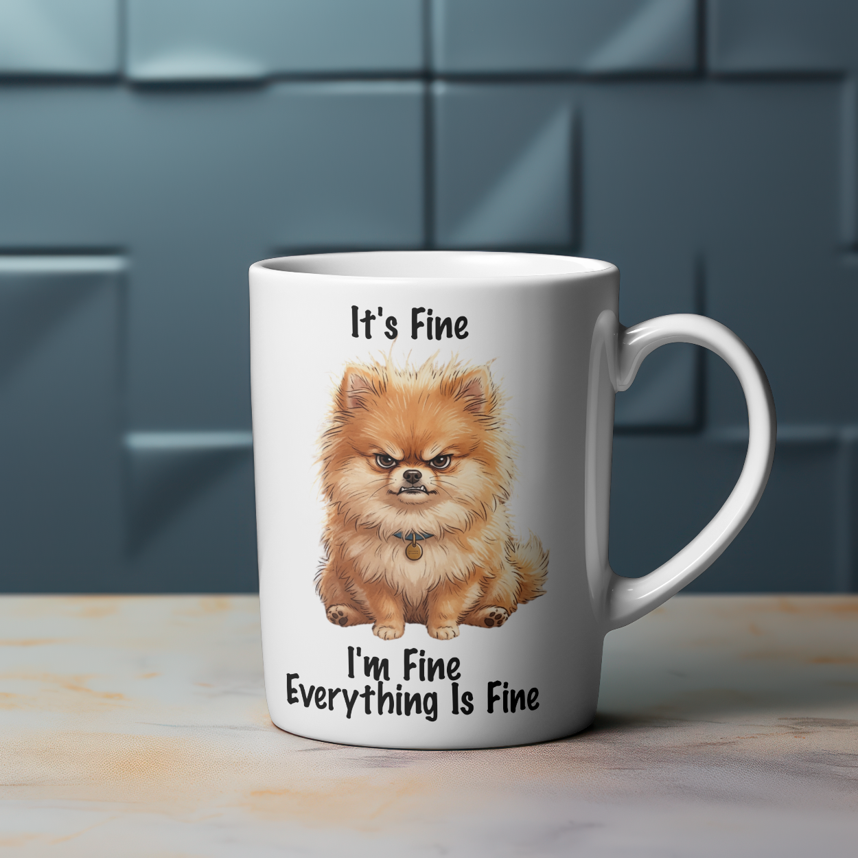 It's Fine I'm Fine Everything Is Fine Coffee Mug – Funny Gift for Her | Humorous Birthday Present