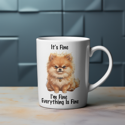 It's Fine I'm Fine Everything Is Fine Coffee Mug – Funny Gift for Her | Humorous Birthday Present - J & I Vision