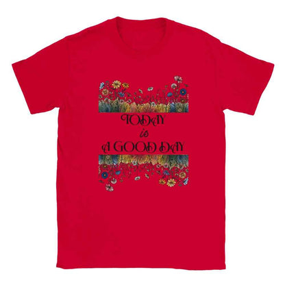 Today is a good day - Unisex t shirt aesthetic floral  t-shirts for preppy style lovers