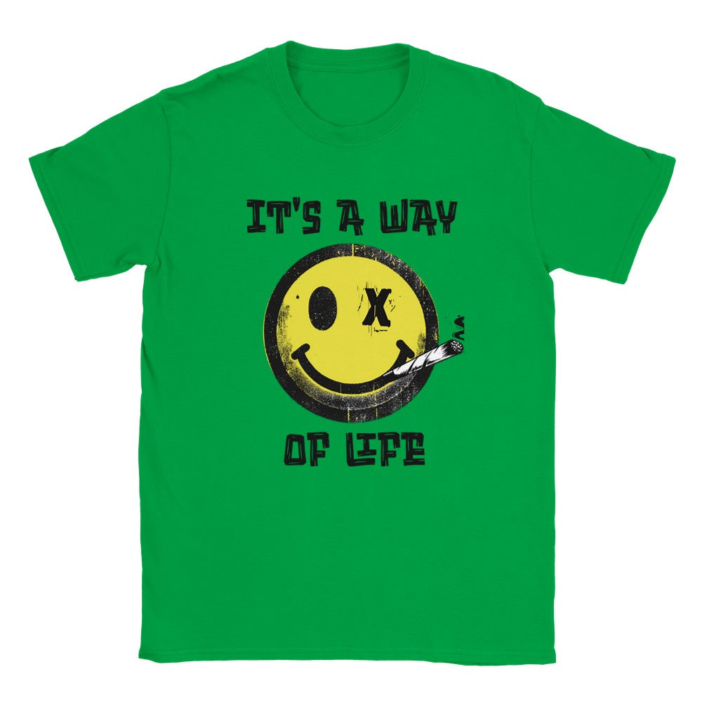 It’ a way of life t-shirt for ravers. Unisex t shirt funny aesthetic t-shirts for preppy style lovers - Irish Green / S