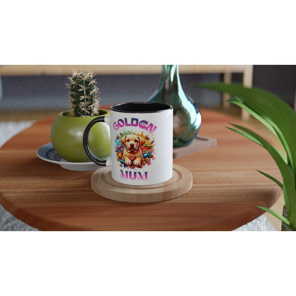 Cute Golden Retriever mum mug. Great gift for mother’s day. - Print Material