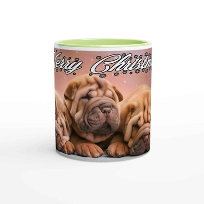 Merry Wrinkly Christmas 250ml Ceramic Mug – Funny Festive Gift for Wrinkly Dog Lovers
