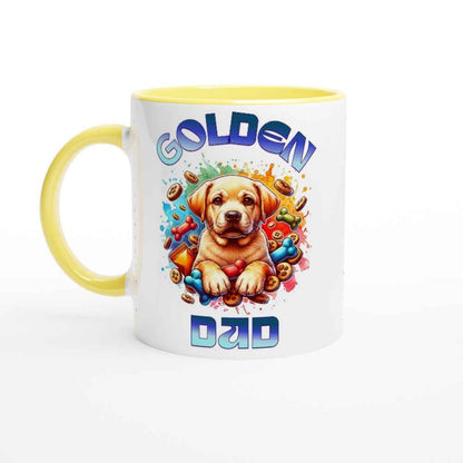 Golden Retriever Dad 250ml Ceramic Mug – Cute Gift for Golden Retriever Dads | Perfect for Father's Day