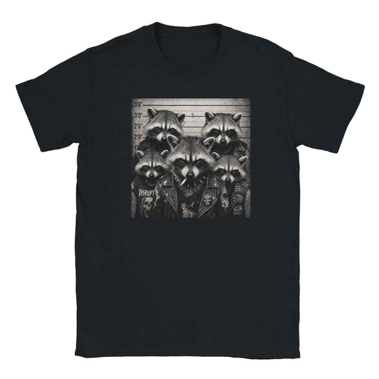 Punk Raccoon Shirt, Gothic Raccoon Gang Tee, Funny Trash Panda, Alternative Grunge Animal Shirt, Biker Raccoon Clothing, Unisex Gift