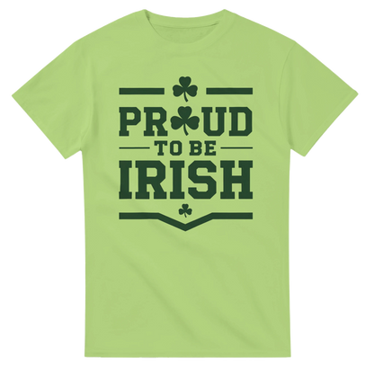 Proud to be Irish T-Shirt | Simple Design | Heavyweight Cotton Casual Wear