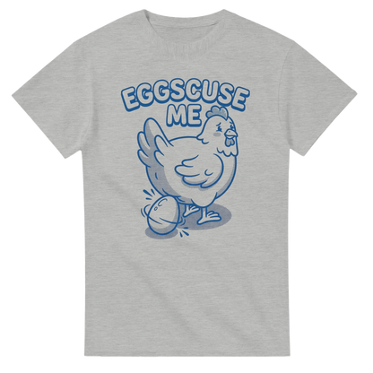 Funny Chicken T-Shirt | "Eggscuse Me" Graphic Tee | 100% Cotton Comfort