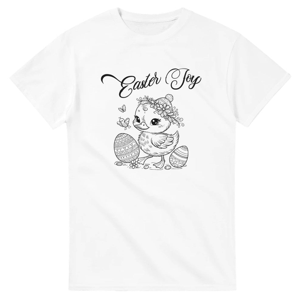 Easter Joy T-Shirt - Cute Duckling & Eggs Design - Perfect for Spring Celebrations - White / S - T-shirt