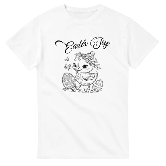 Easter Joy T-Shirt - Cute Duckling & Eggs Design - Perfect for Spring Celebrations - White / S - T-shirt