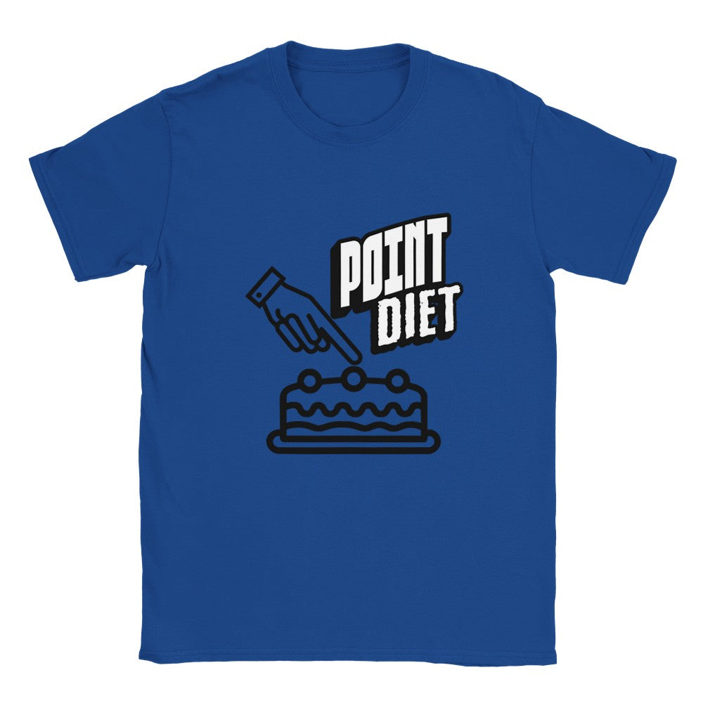 Point Diet T-Shirt - Fun Graphic Tee - Soft & Stylish Gift - Royal / S - T-shirt
