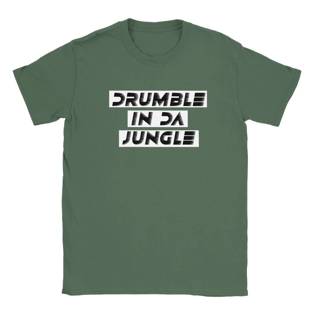 Drumble In The Jungle Rave T-Shirt - Soft Durable & Perfect for Parties - Military Green / S - T-shirt