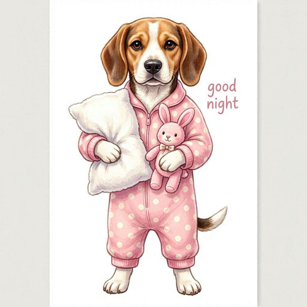 Puppy Girl Good Night Ceramic Mug – Cute Gift for Dog Lovers Different puppies Customized