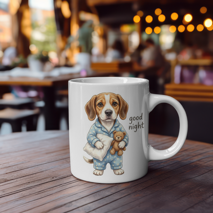 Beegle Good Night Ceramic Mug – Cute Gift for Dog Lovers - J & I Vision
