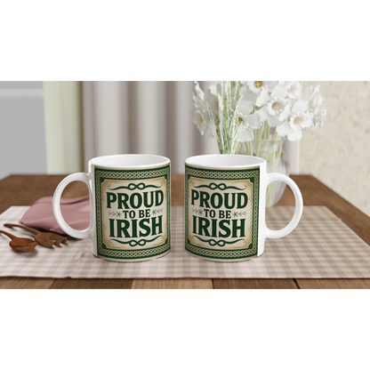 Irish Pride Mug – “Proud to Be Irish” St. Patrick’s Day Gift