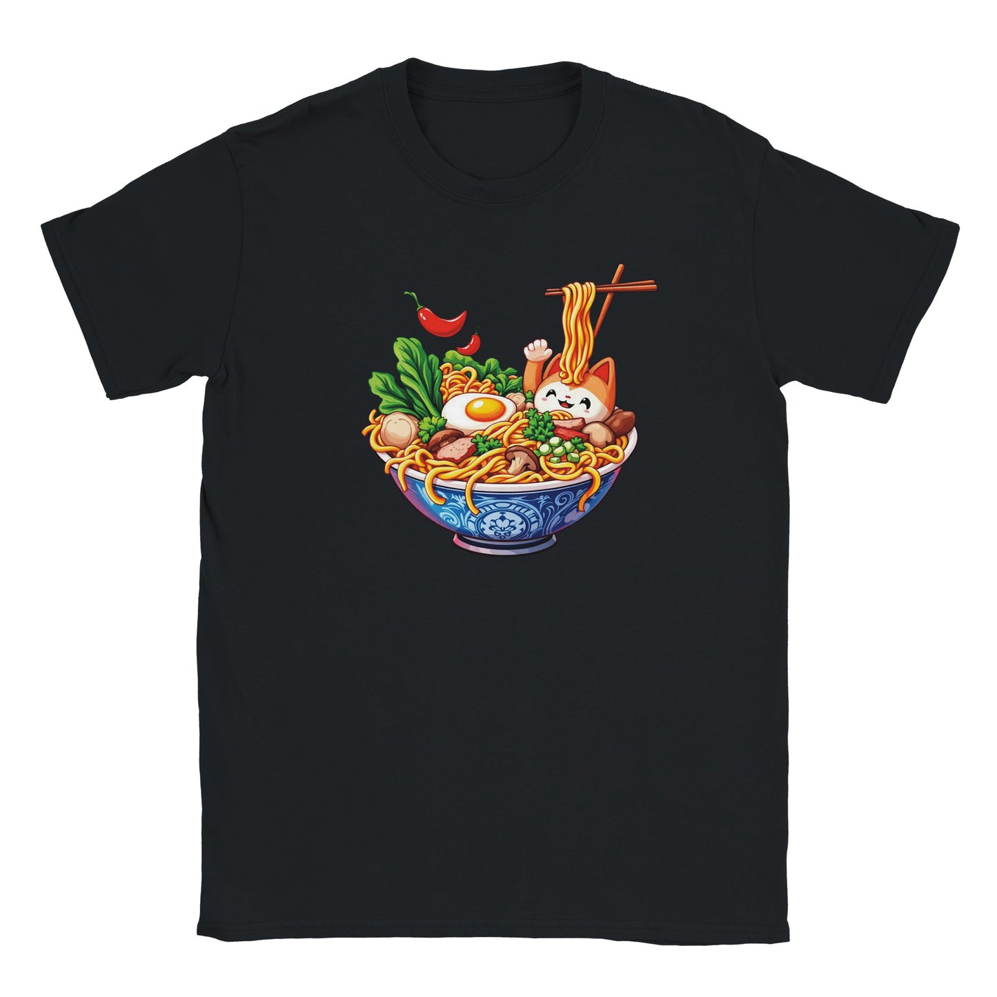 Ramen Lovers T-Shirt - Funny 100% Cotton Tee for Noodle Enthusiasts - Foodie Gift - Black / S - T-shirt