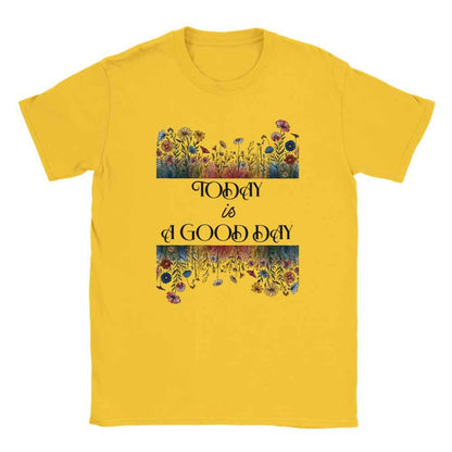 Today is a good day - Unisex t shirt aesthetic floral  t-shirts for preppy style lovers