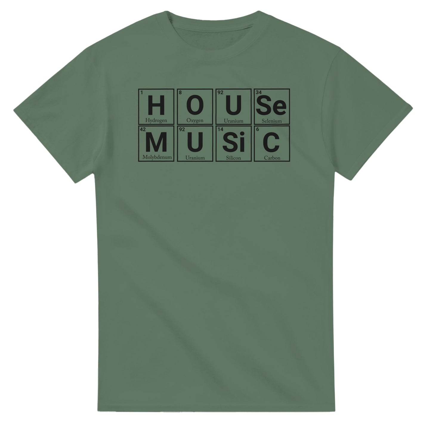 House Music Raver T-Shirt | Cool Cotton Tee for Dance Lovers | Perfect Rave Gift - Military Green / S - T-shirt
