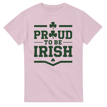 Proud to be Irish T-Shirt | Simple Design | Heavyweight Cotton Casual Wear