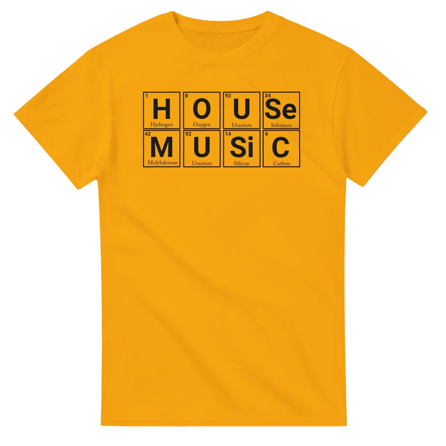 House Music Raver T-Shirt | Cool Cotton Tee for Dance Lovers | Perfect Rave Gift - Gold / S - T-shirt