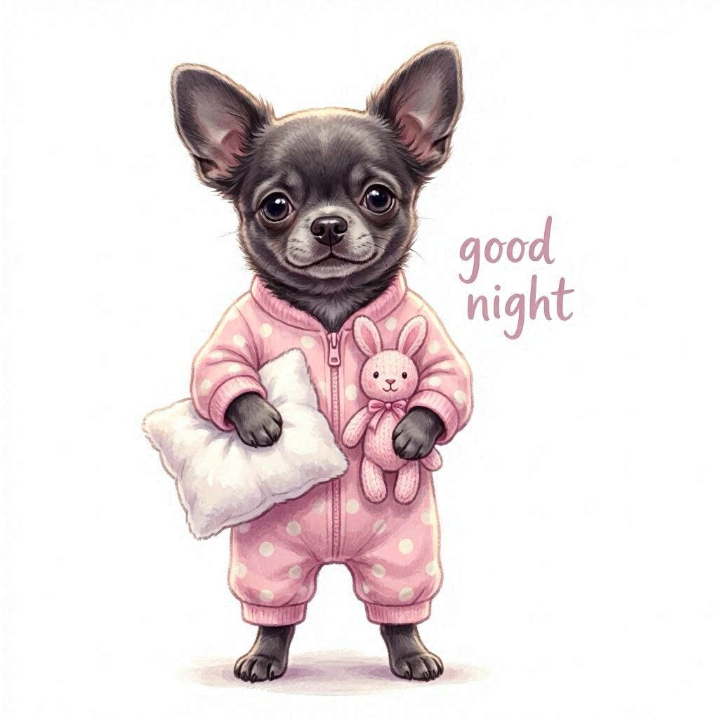 Puppy Girl Good Night Ceramic Mug – Cute Gift for Dog Lovers Different puppies Customized