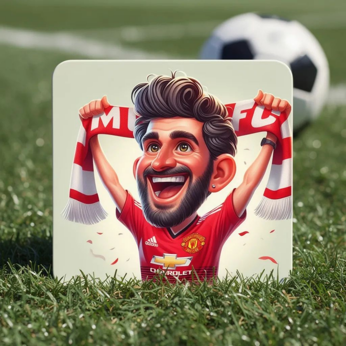 Funny Football Mug Coaster Shirt & Tote – Personalized - Coaster