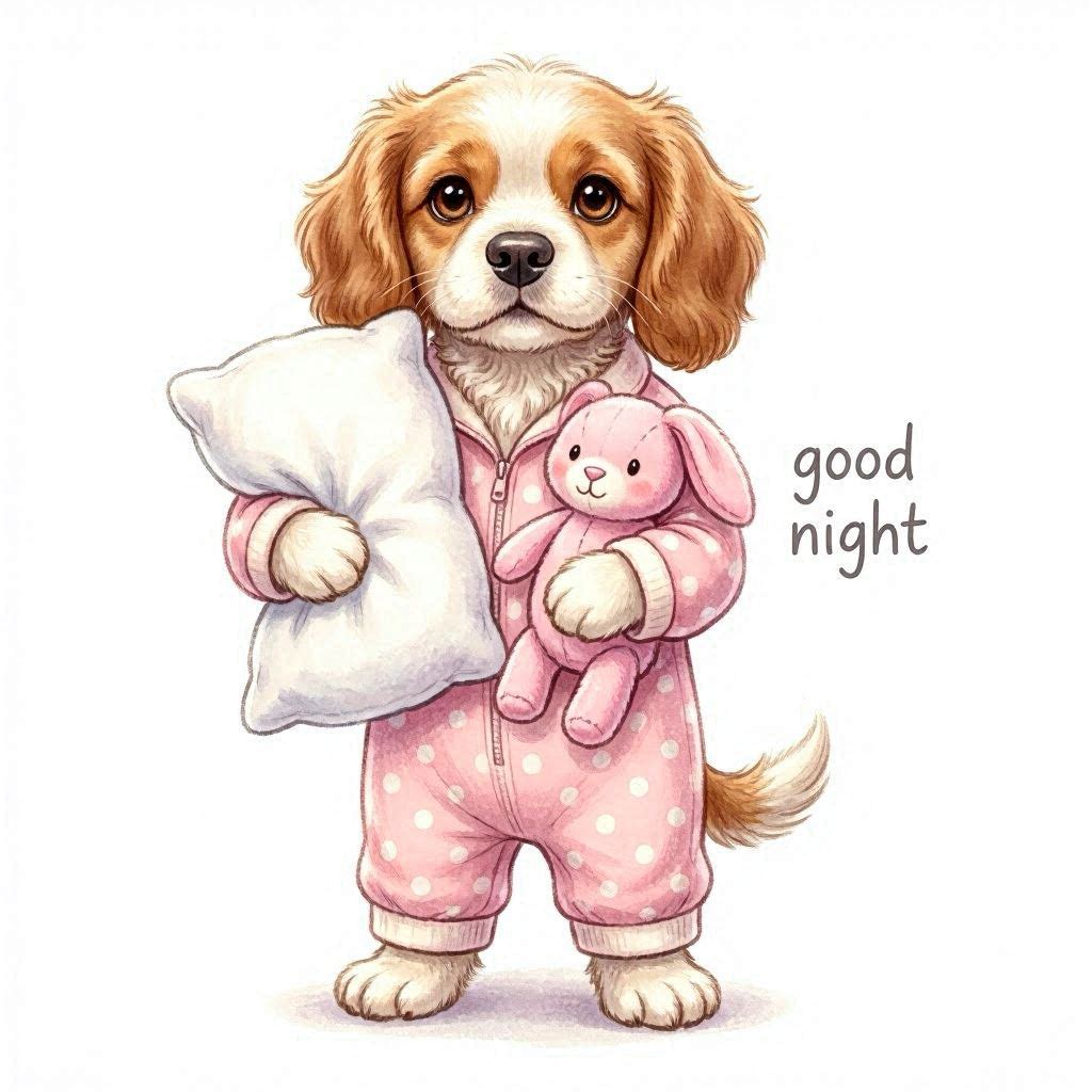 Puppy Girl Good Night Ceramic Mug – Cute Gift for Dog Lovers Different puppies Customized