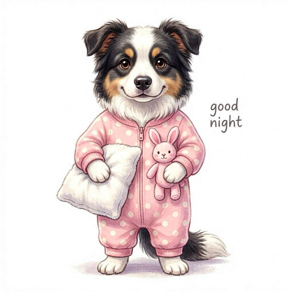 Puppy Girl Good Night Ceramic Mug – Cute Gift for Dog Lovers Different puppies Customized