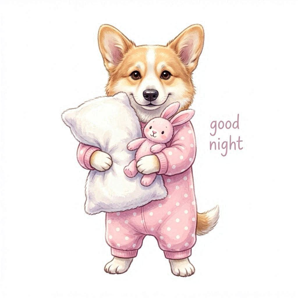 Puppy Girl Good Night Ceramic Mug – Cute Gift for Dog Lovers Different puppies Customized